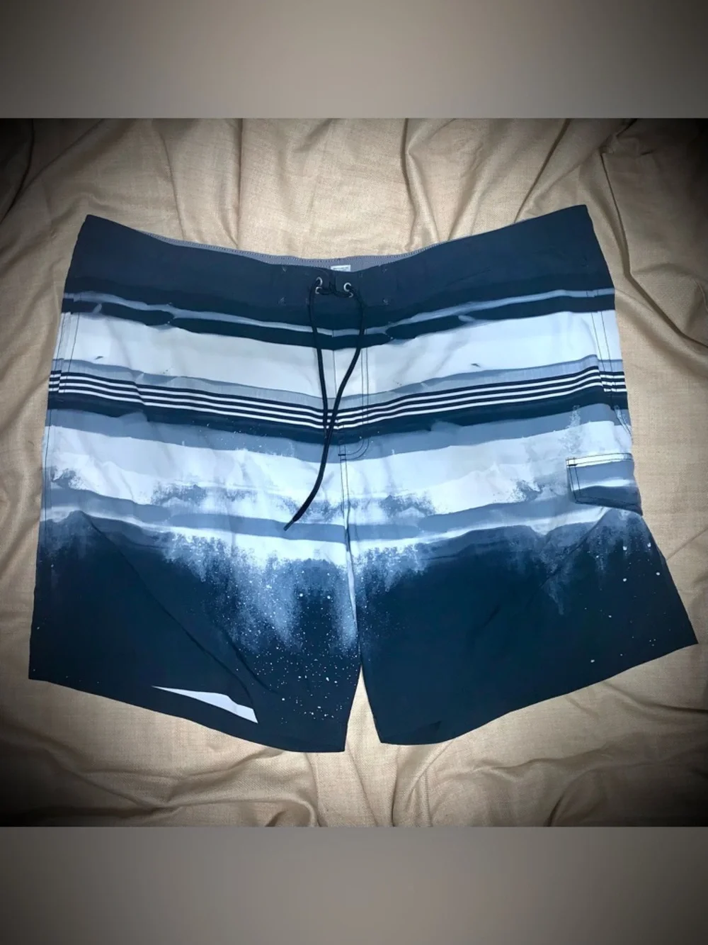 🏄‍♂️Sonoma Men’s 3XB Blue Gray Board Shorts Swim Trunks EUC